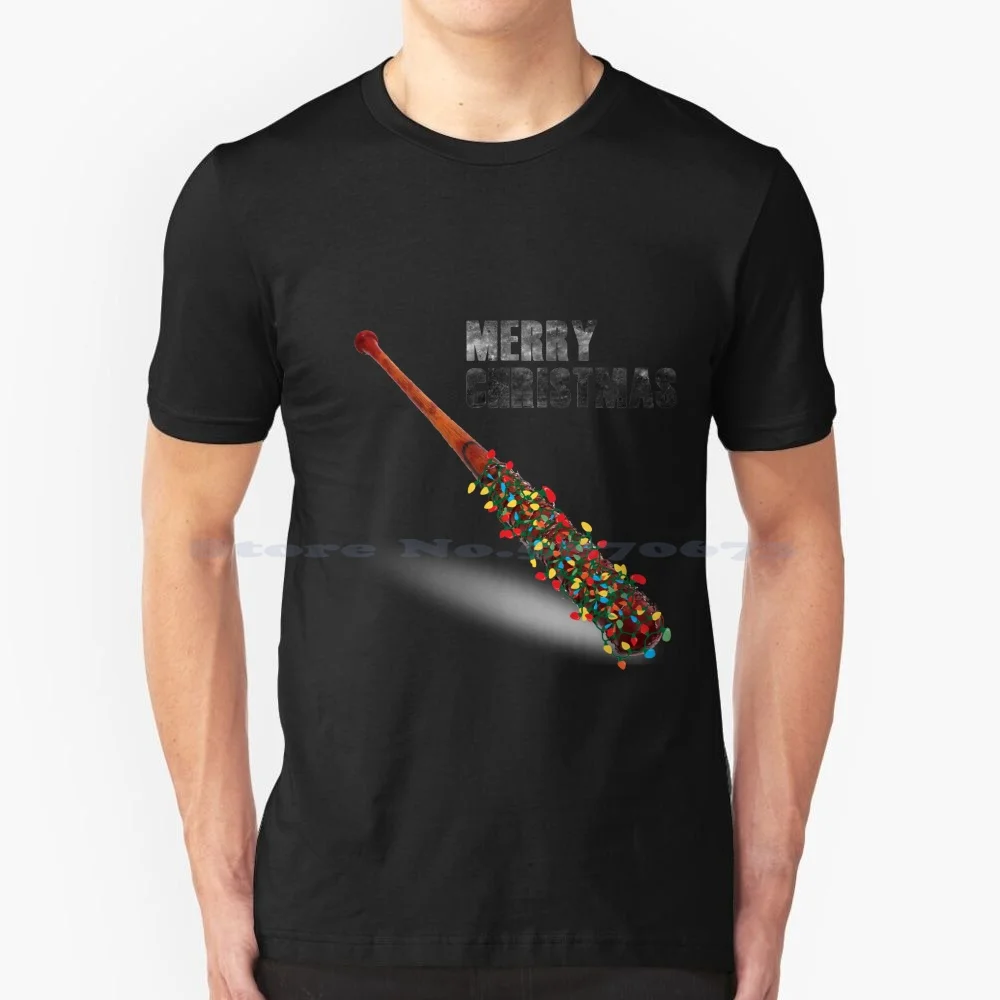 Buon Natale Maglietta Lucille 100% Cotone Tee Buon Natale Lucille The Walking Dead Negan Zombies Holidays