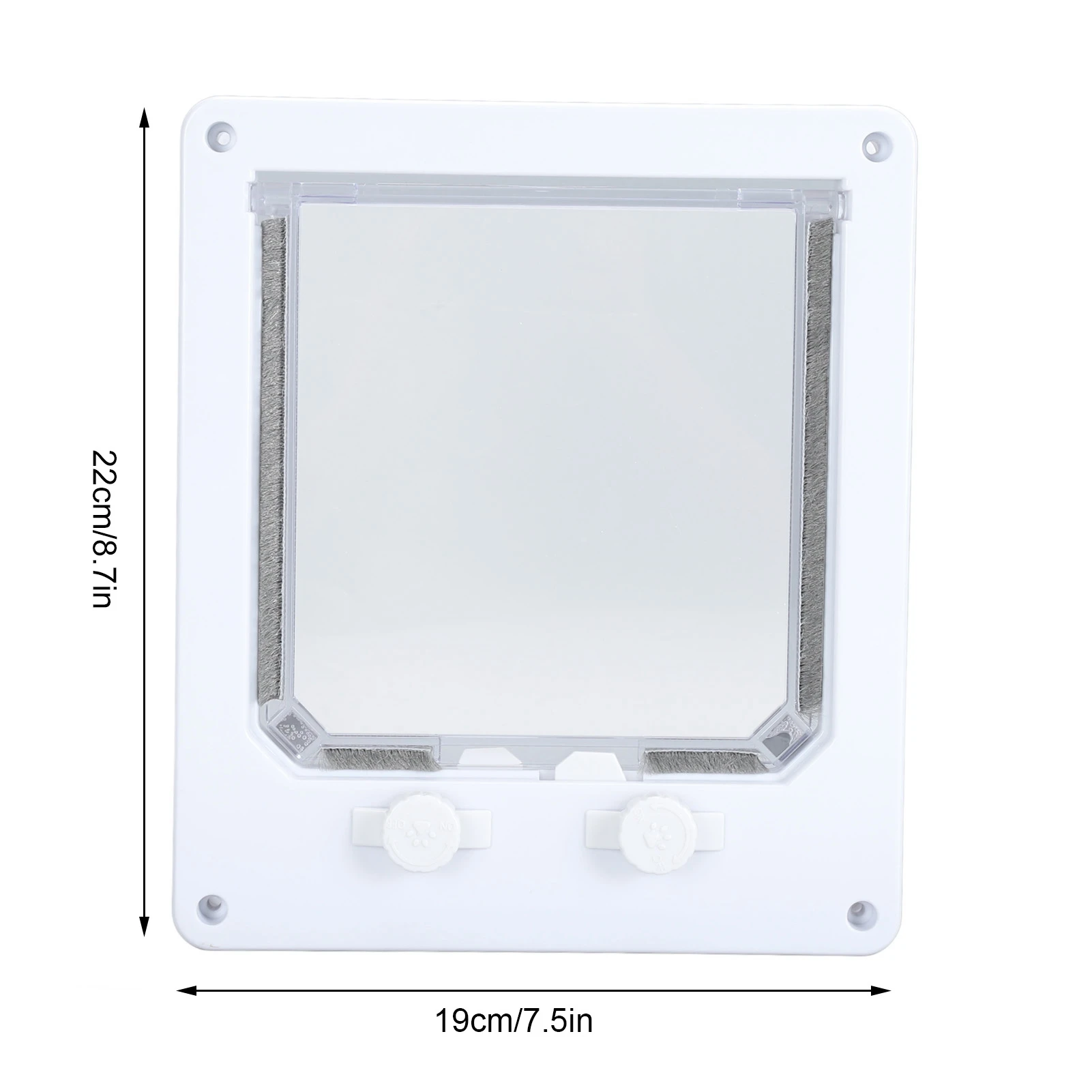 Double Rotary Switch for Pet, Strong Construction, Long Lasting Use, Cat and Dog Flap Door, Easy to Clean, 12x9cm, 23.6x27cm