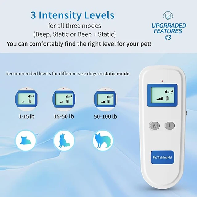 Rechargeable Dog Training Pad Indoor Cat Deterrent Pad 3 Training Modes Pet Shock Pads Prevents Cats From Jumping onto Sofas 2