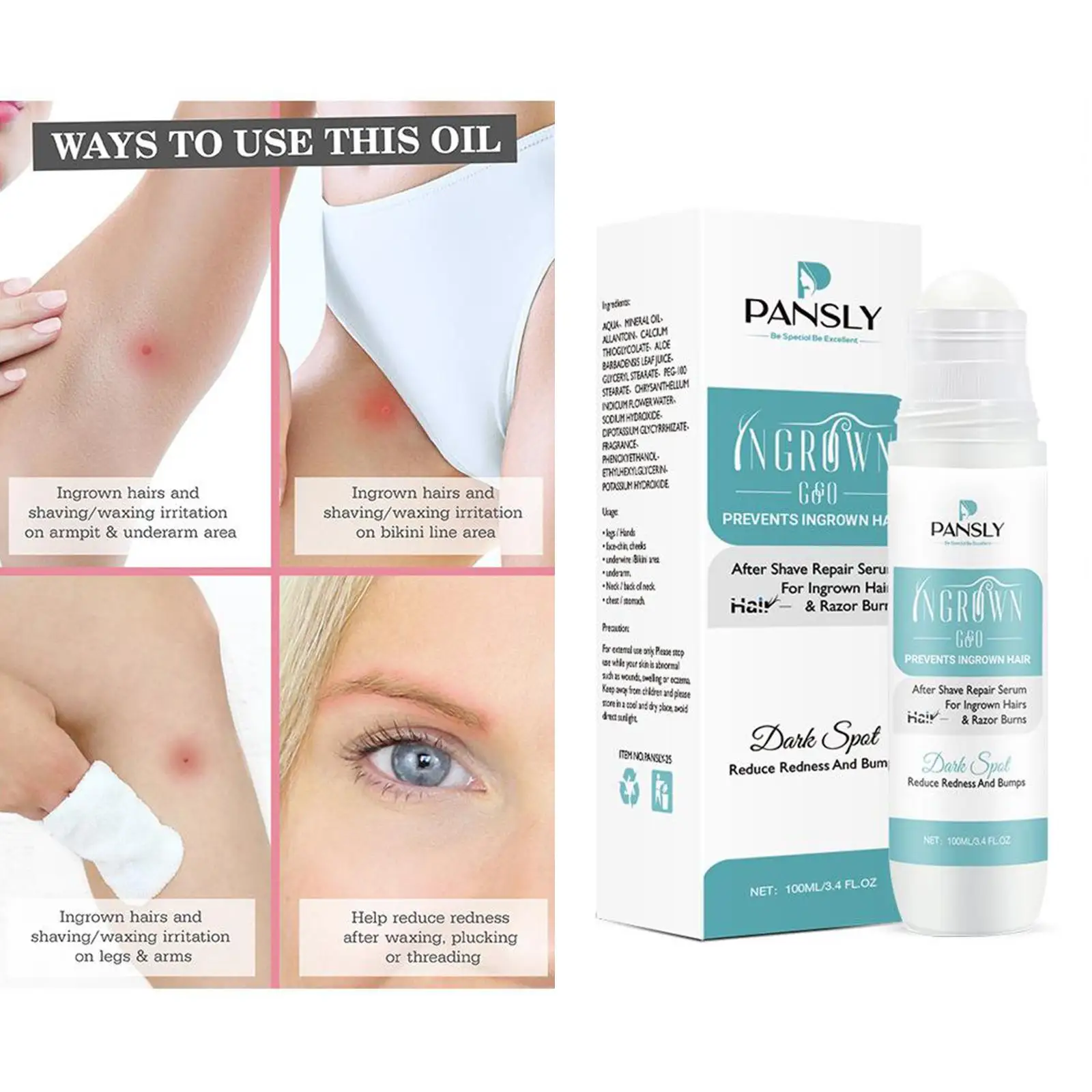 100ml Bumps Solution Aftershave Serum for Razor Bumps After Hair