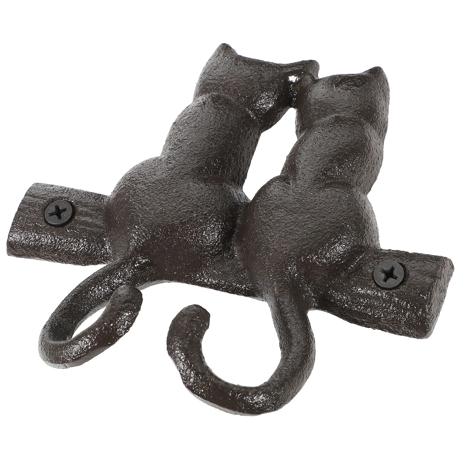 

Cast Iron Hook Cat-shaped Animal Wall-mounted Hanger Vintage Design Coat Retro Style Hat-and-coat Clothing Rack