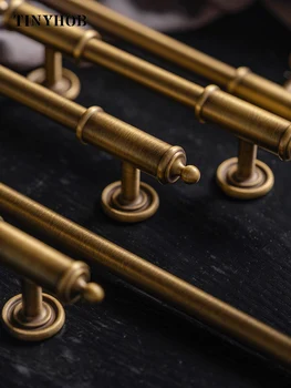 ยุโรปสไตล์/VINTAGE Antique Bronze ยาวเฟอร์นิเจอร์ห้องนอนตู้เสื้อผ้าประตูดึงห้องครัวกล่องรองเท้าลิ้นชัก 2