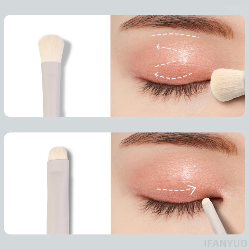 Detail Eye Makeup Brush Flat Eyes Brushes Professional Angled Eyebrow Eyeliner Contour Brush Concealer Eyeshadow Cosmetics Tools
