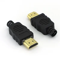 HDMI Male Connector Transfer Terminals gold-plated HDMI soldering male head With plastic casing High Quality 1