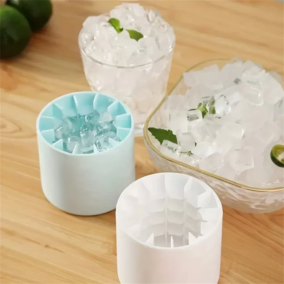 Description Picture 2 of itemHot Make Ice cube Mold Food Grade Quickly Freeze Silicone Ice Maker Creative Design Cylinder Cups Ice Mold Keep Drinks Chilled