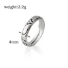 Anime Ryomen Sukuna Rings Silver Color Adjustable Unisex Ring Cosplay Props Jewelry For Men Women Christmas Gift 6