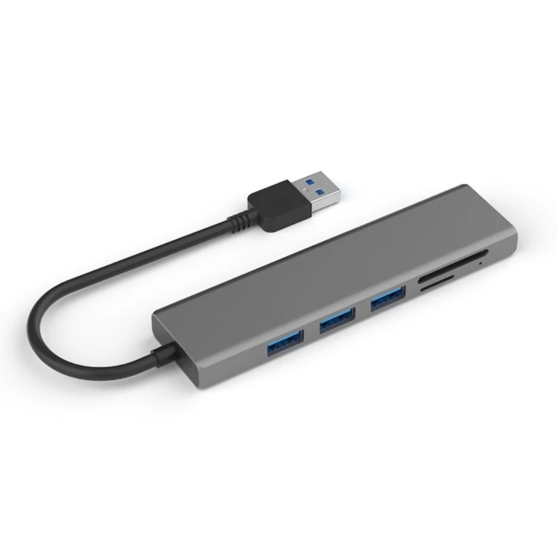 Y1UB Speed USB Hub 4 Port Adapter Easy to Carrying for Laptops & Desktops