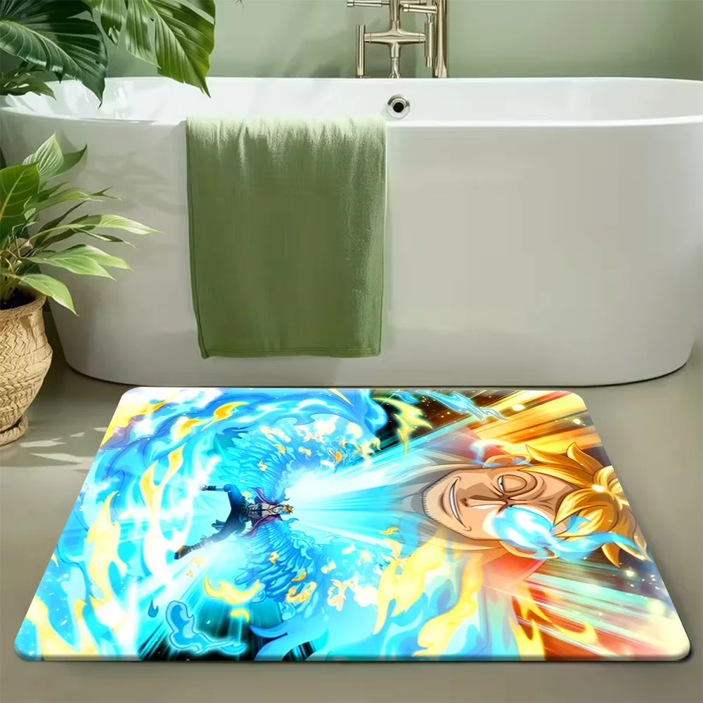 애니메이션 원피스 마르코 피닉스 블루 플레임 변신 장면 아트 논슬립 흡수성 목..