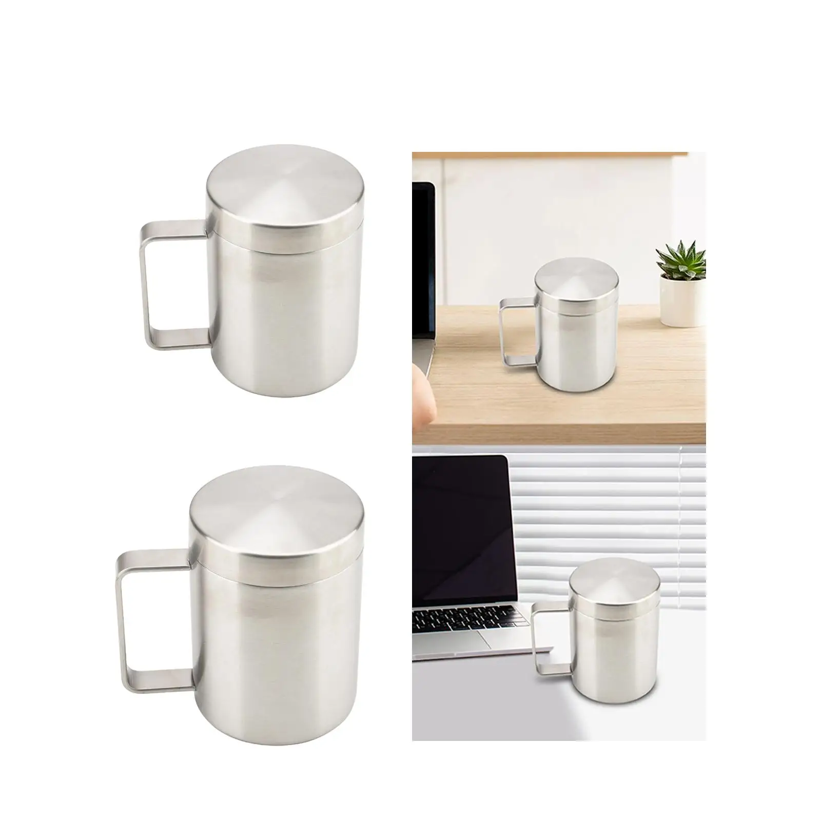 Stainless Steel Mug Housewarming Gifts Drinking Cup Portable Beverage Cup Travel Tumbler for Lounge Home Bar Office Trip