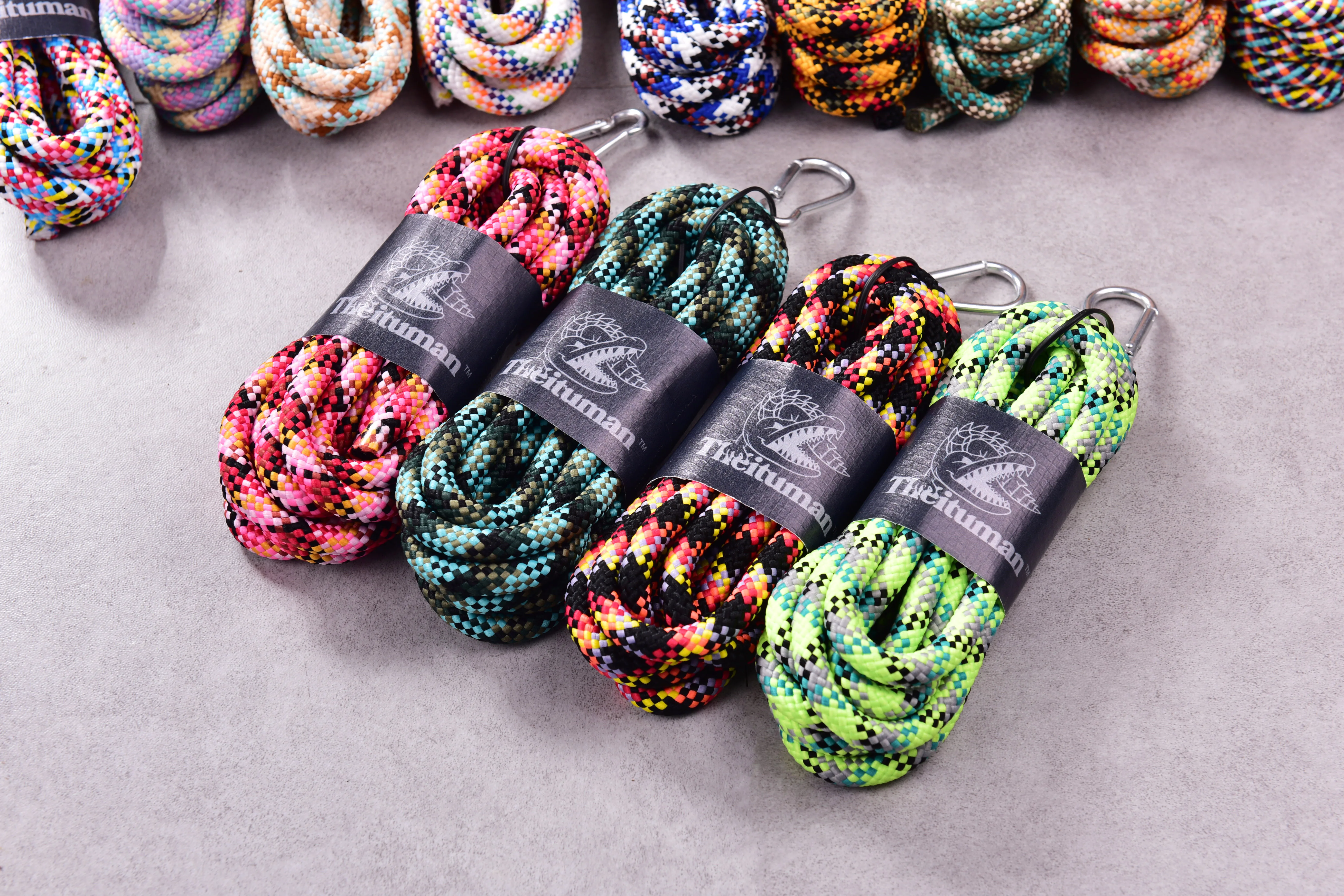 Vibrant Multicolored 8mm Polyester Braided Paracord - 3 Meters, Perfect for Pet Leashes and Safety Ropes