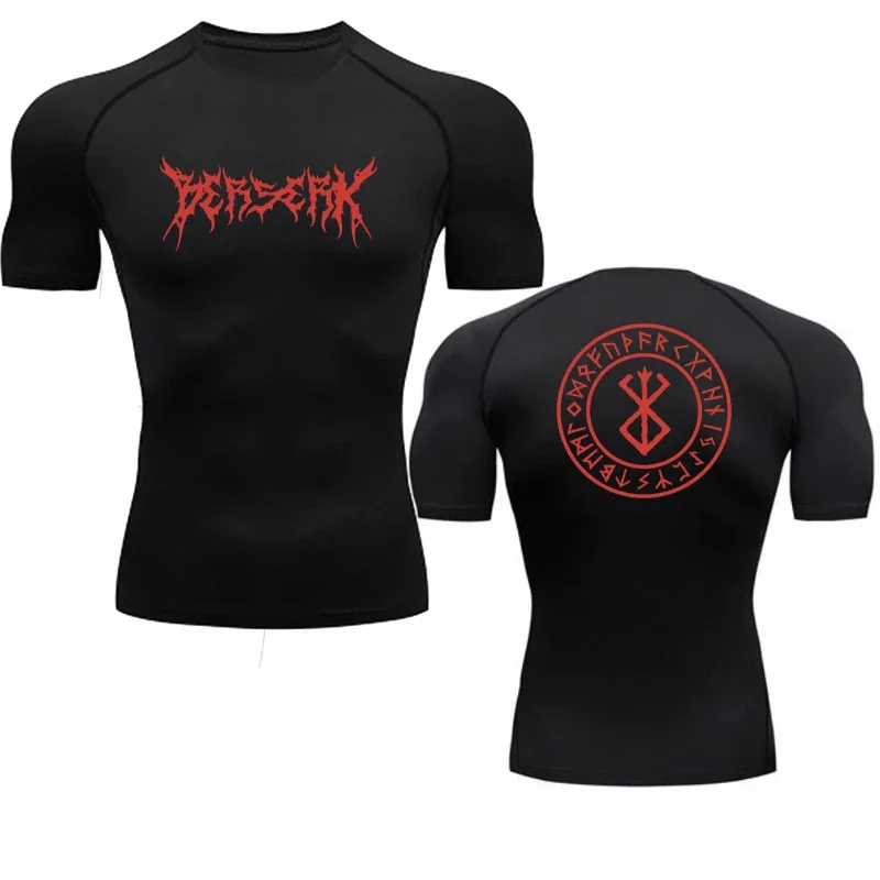 Anime Berserk Compression Tshirt Men Fitness Tight Long Sleeve Sport T shirt Training Jogging Shirts Gym Sportswear Quick Dry compression t shirt sport t shirt running t shirts running t shirt fitness clothes men t shirts