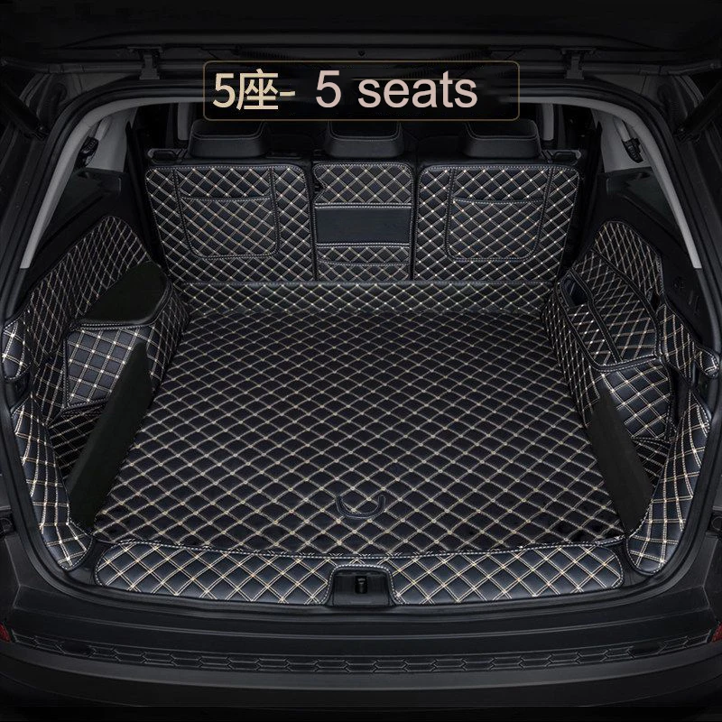 Tapis de haute qualité! Tapis de coffre de voiture en cuir, adapté sur  mesure, spécial pour Skoda kodiaq7 sièges - AliExpress