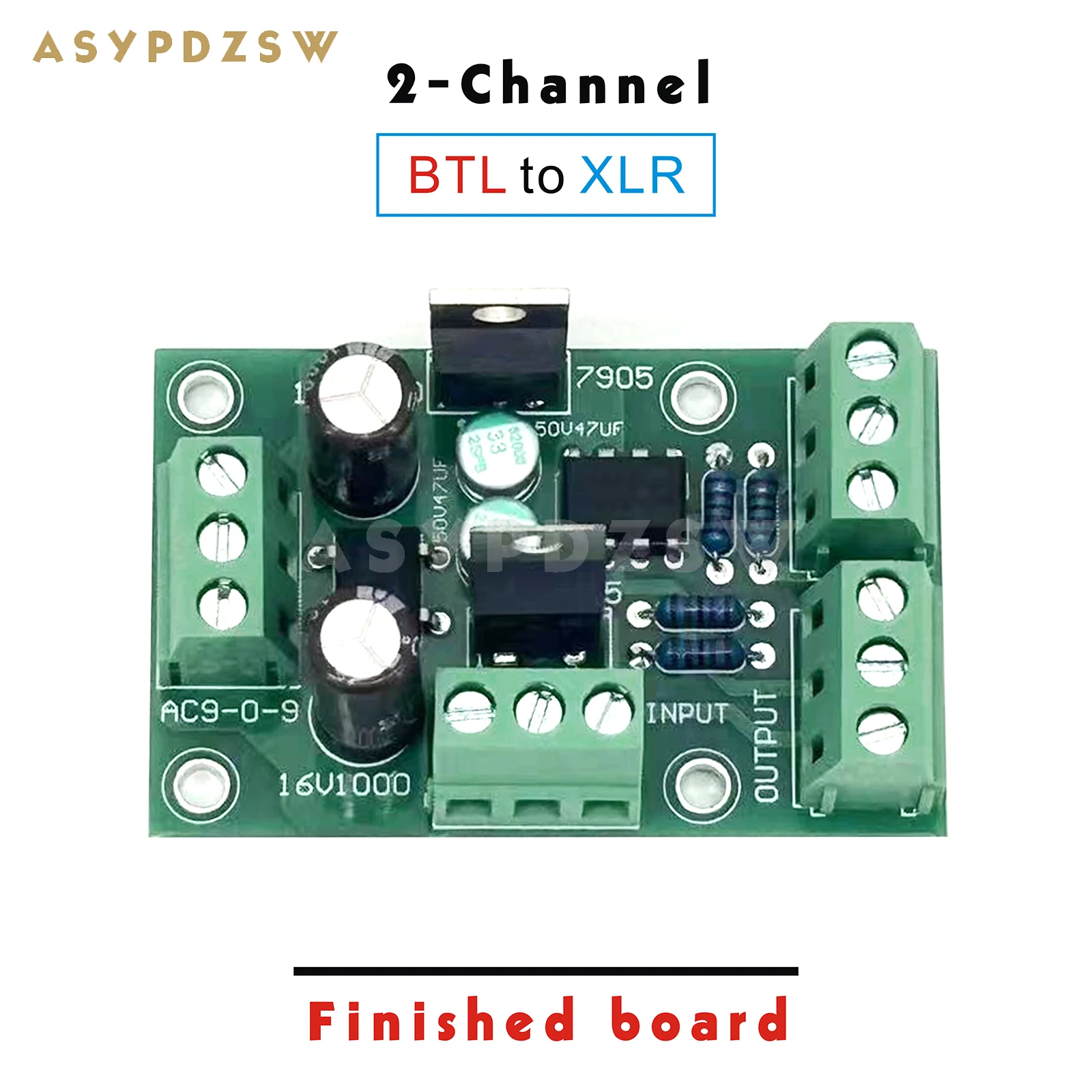 

2 CH адаптер BTL мост XLR баланс вывода предусилитель баланс процессор DIY Kit/готовая плата