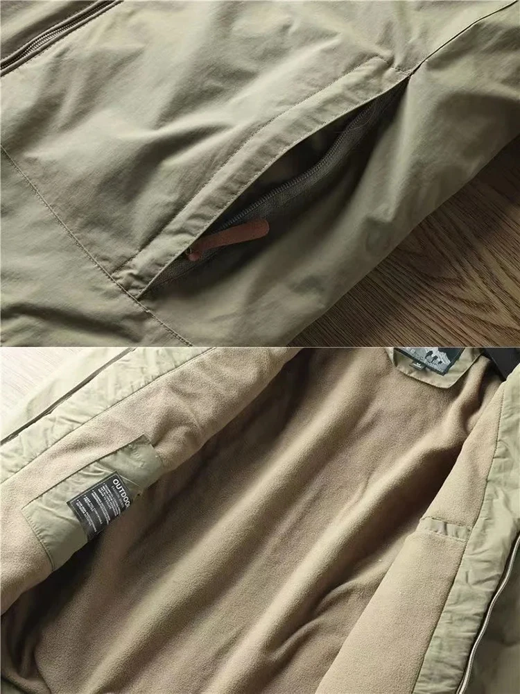 Mens Casual Tactical Jacket - Warm Padded Outdoor Coat for Autumn and Winter