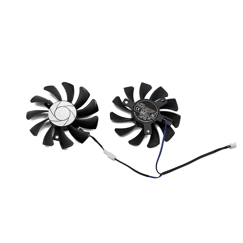75MM HA8010H12F-Z GTX1050 GPU Cooler Fan Replacement For MSI GTX 1050 2GT OC 1050Ti 4GT Graphics Video Card Cooling Fans 2Pin gpu fan