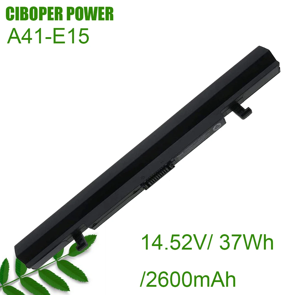 

CP Genuine Battery A41-E15 2600mAh/37Wh For Akoya E6429 E6435 P6669 P6677 MD60105 60111 60147 60182 60322 60330 60442 60488