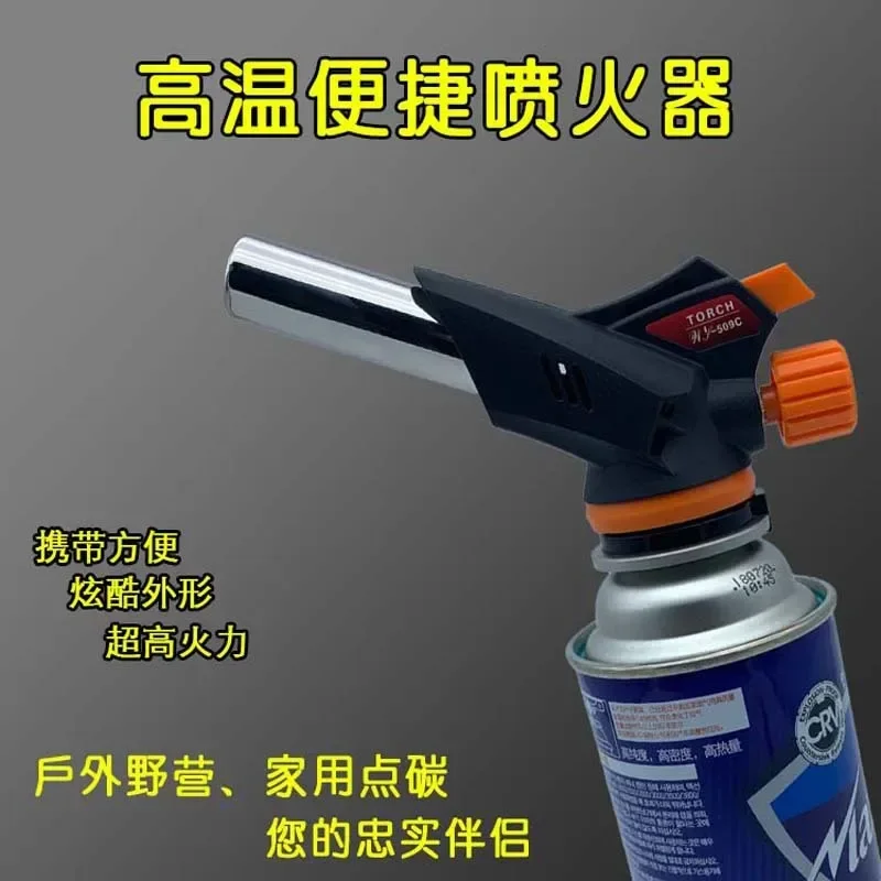 Description Picture 4 of itemTorch Cooking AutoIgnition Butane Gas Welding-Burner Welding Gas Burner Flame Gas Torch Flame Gun Blow for BBQ Camping Cooking