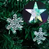 7 ft Pre-Lit Optical Fiber Christmas Artificial Tree, with LED RGB Color , Festive Fake Multicolor Xmas Tree 4