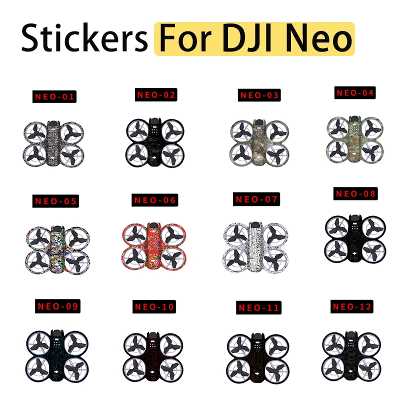 For DJI Neo Drone Body Sticker Colorful Decorative Waterproof Anti-scratch Protective Film Skin PVC Decals Refit NEO Accessories