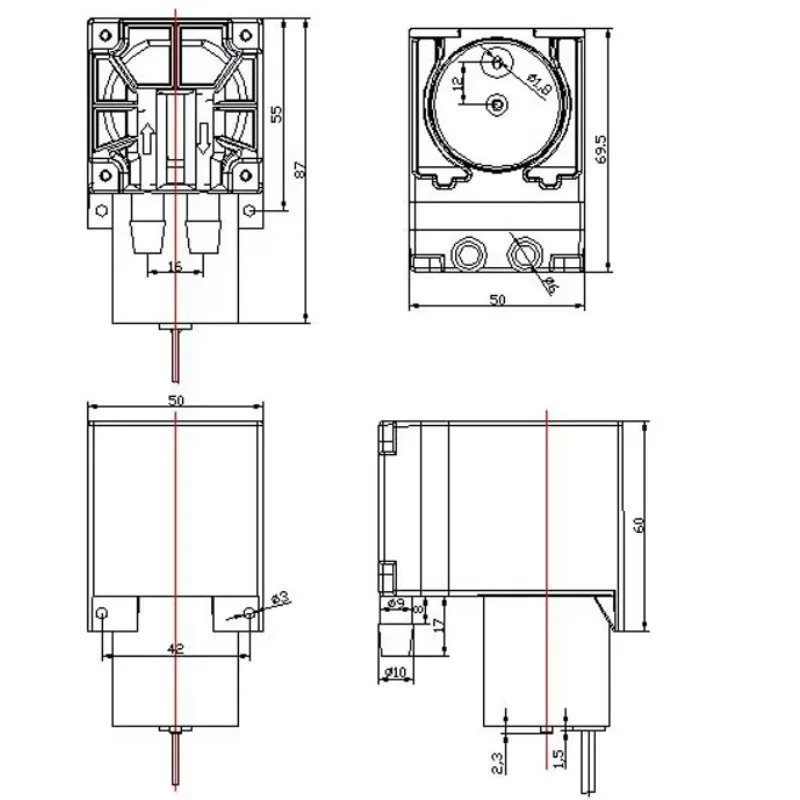 슈퍼 팩토리 20L/M 고유량 전기 12V 브러시리스 DC 모터