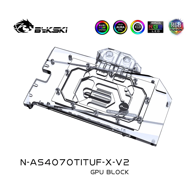 Bykski Water Block Use for ASUS TUF RTX 4070Ti 12G GAMING / 4070