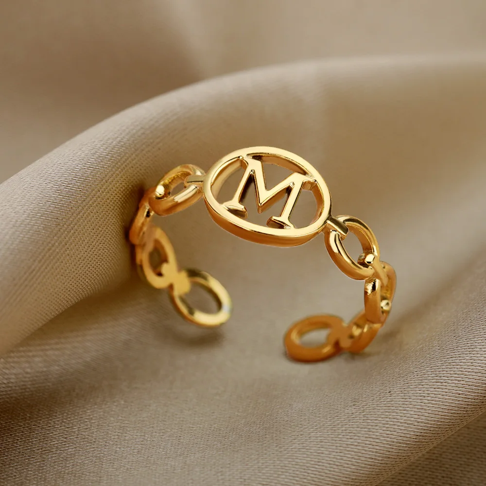 10k or 14k Real Gold 12x10mm Rectangle Onyx Letter M Fancy Mens Initial Ring  | eBay