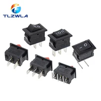 5/10PCS KCD11 Rocker Switch 10*15mm Mini Push Button Switch ON-OFF / ON-OFF-ON 2 Pins / 3 Pins 3A 250VAC / 6A 125VAC 10x15mm - Image 2