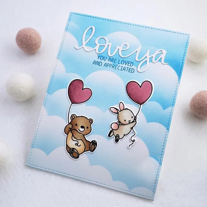 Traditional Chinese Love Heart Background Circle Metal Cutting Dies Cursive Words Dies DIY Scrapbooking Paper Card Crafting 5