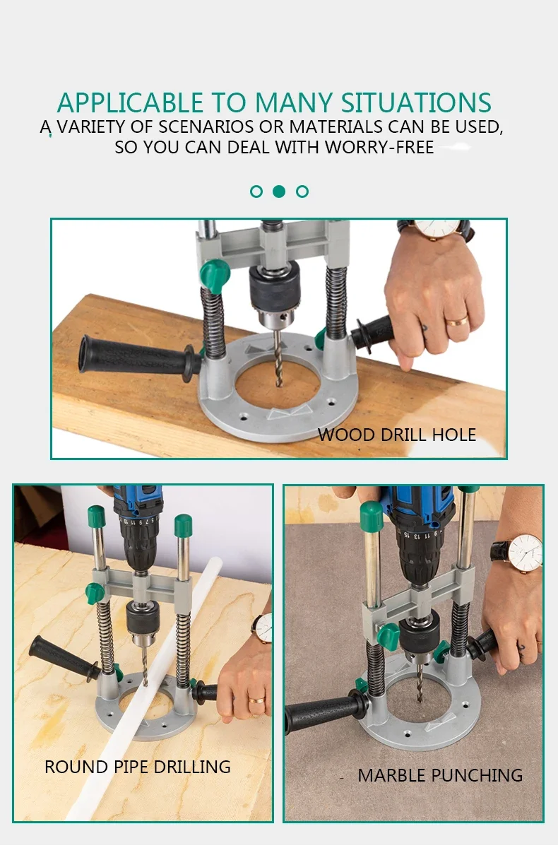 220v New 90 Angle Adjustable Drill Guide Rotary Electric Stand Attachment With C