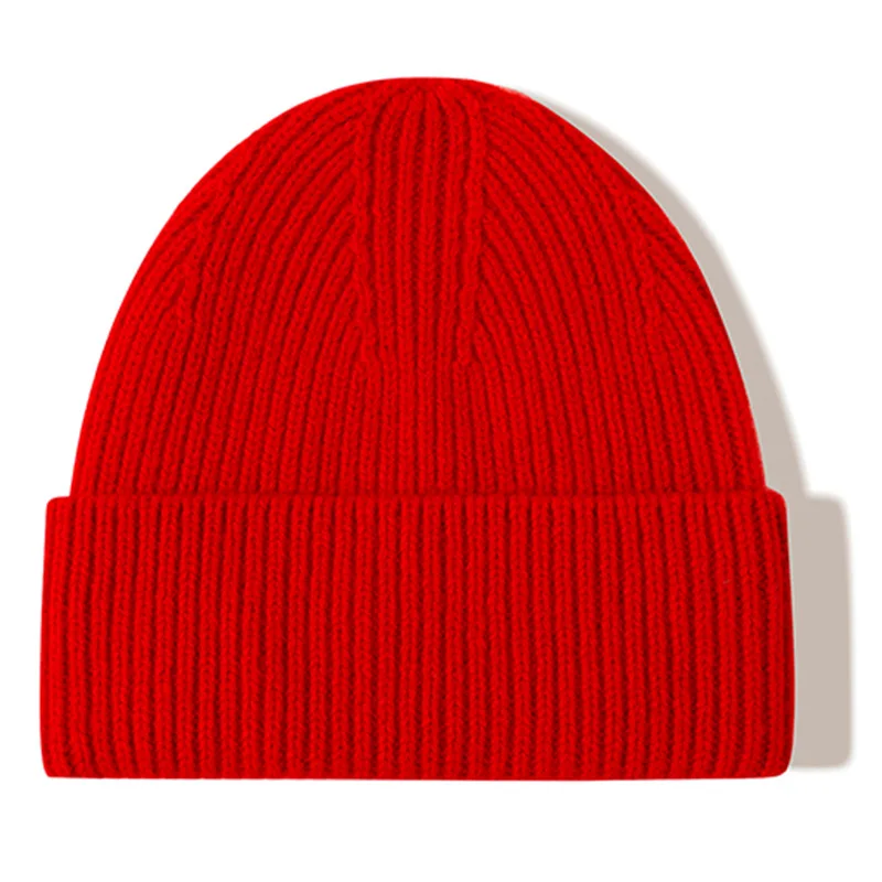 100% Merino Wool Winter Beanie Unisex Soft Knit Hat