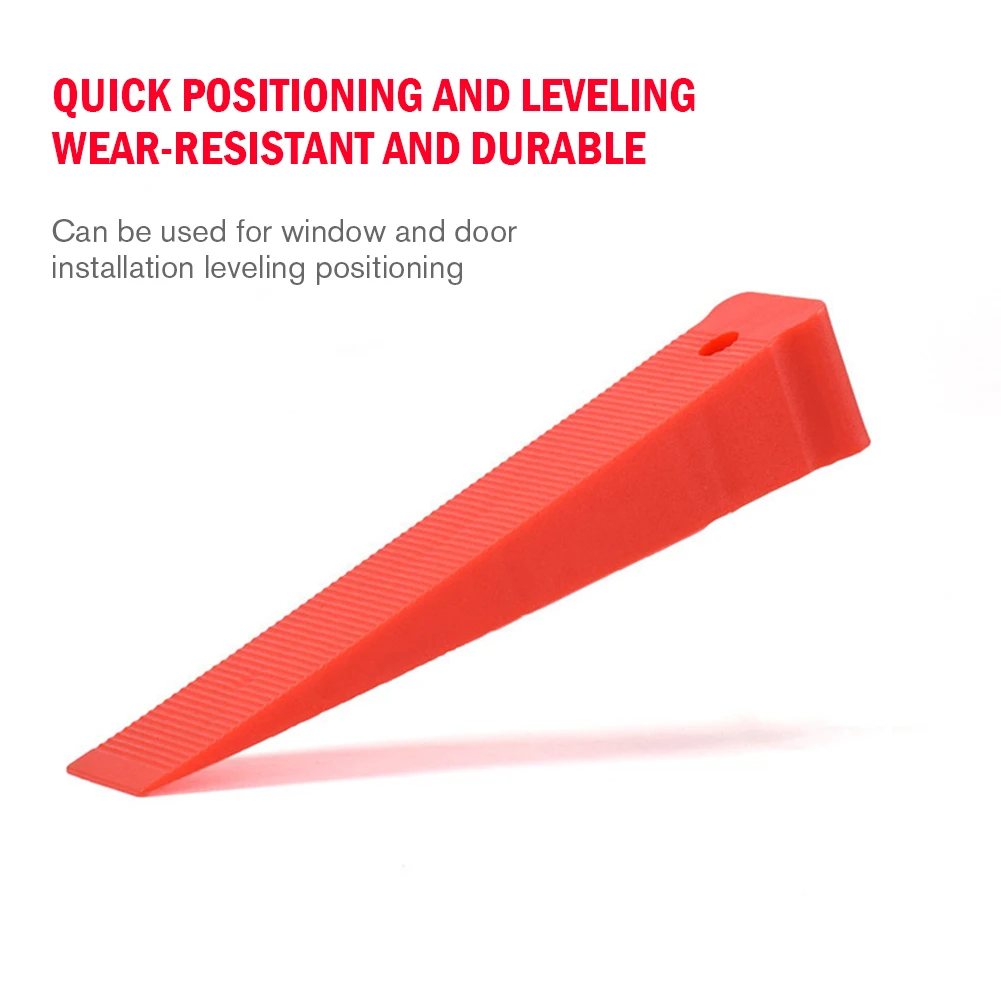 6pcs Locator Spacer Anti Slip Texture Plastic Wedge Set Leveling Position Wedges Shims Furniture Wedges Levelers for Door Window