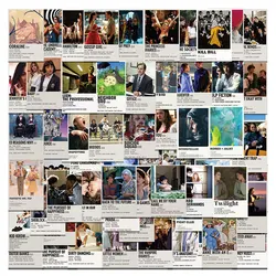Classic Movie Anime Stickers Collection - Mini Poster DIY Stickers for Phone, Laptop, Luggage, Scrapbook, and Car Graffiti (64pcs)