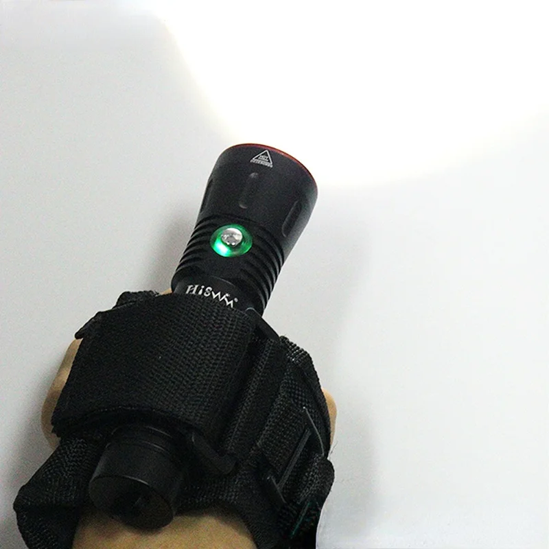 New Underwater Scuba Diving Dive Led Torch Flashlight Holder Soft Black