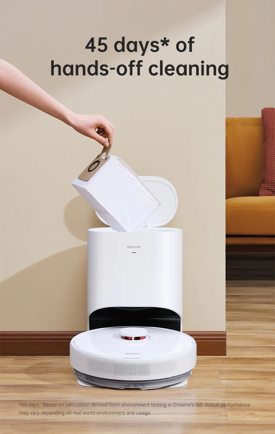 Rent Dreame D10 plus Vacuum & Mop Robot Cleaner with Automatic Dirt  Disposal from €22.90 per month