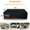 1 Piece Garden Furniture Cover Waterproof And Windproof Uv 210D Oxford Cloth Protective Cover For Garden Table 2