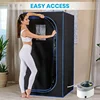 Full Size Personal Steam Sauna Set for Home, Portable 1 Person Full Body Steam Spa for Relaxation, Detox Therapy 1