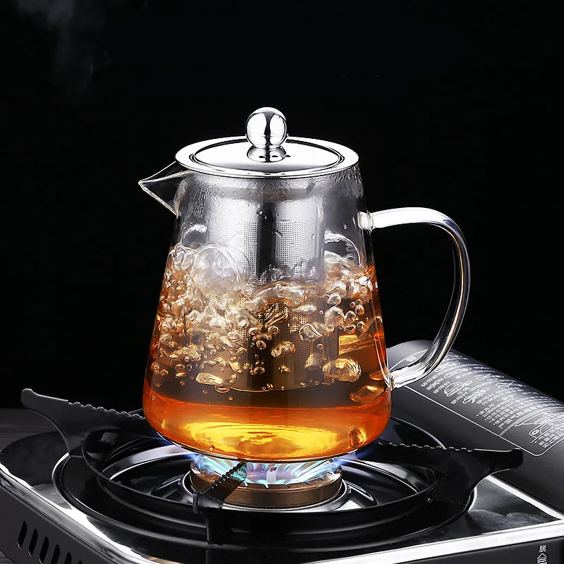 Glass Teapot Stovetop Safe, Clear Teapot With Removable Infuser, Tea Kettle,  Loose Leaf And Blooming Tea Maker - AliExpress