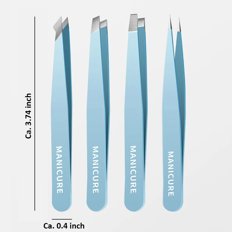 Colorful Eyebrow Tweezer Hair Beauty Fine Hairs Puller Stainless Steel Slanted Eye Brow Clips Removal Makeup Tools 5