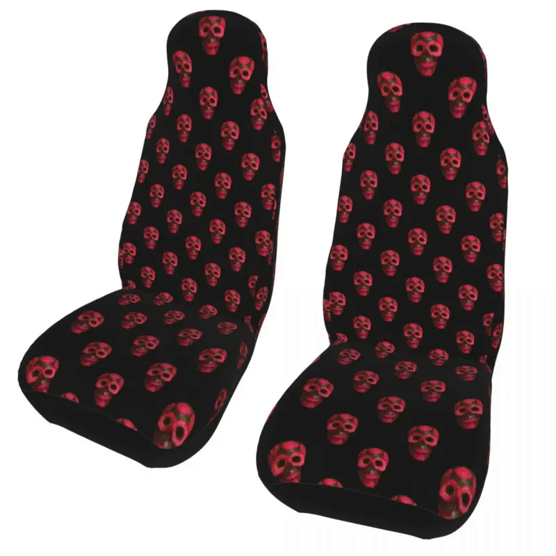 

Cool Skull Universal Cover Waterproof AUTOYOUTH Red Seat Mat Fabric Car Styling
