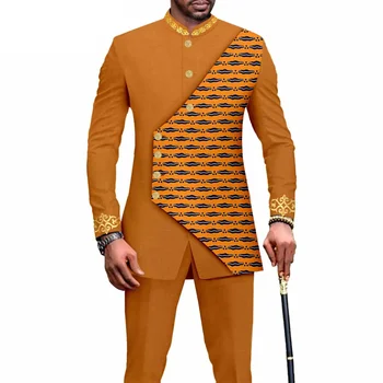 Nedu Long Sleeve Print Blazer and Pant