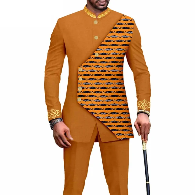 Nedu Long Sleeve Print Blazer and Pant