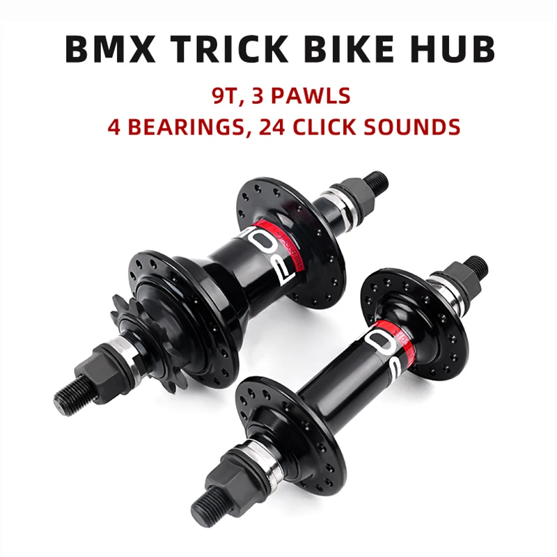 POLSO BMX Bike Hub 28H RHD BMX 100x3/8 110x3/8 Front and Rear Hubs