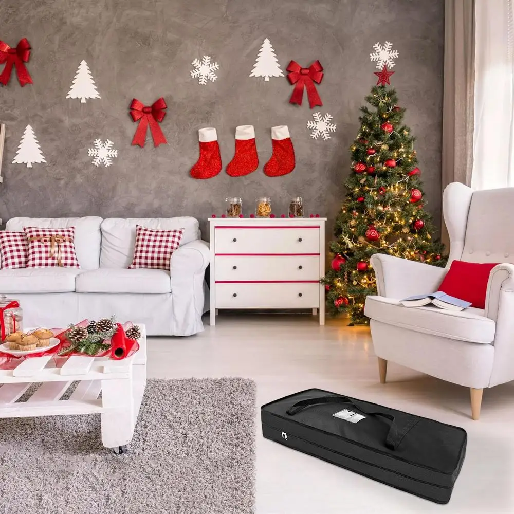 Description Picture 3 of itemWrapping Paper Containers Christmas Gift Wrap Storage Bag 600D Oxford Cloth Waterproof Underbed Organizer Dustproof Pouches