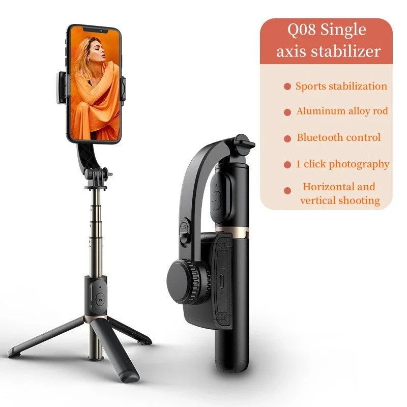 Stabilizzatore Bluetooth Per Smartphone Gimbal Portatile Con Treppiede Selfie Stick Gimbal Pieghevole Per Xiaomi Iphone Action Camera Holder