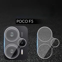 HD Tempered Glass Camera Protector Screen - 2 - Pack Lens Cover for 2 PCS (POCO F5)