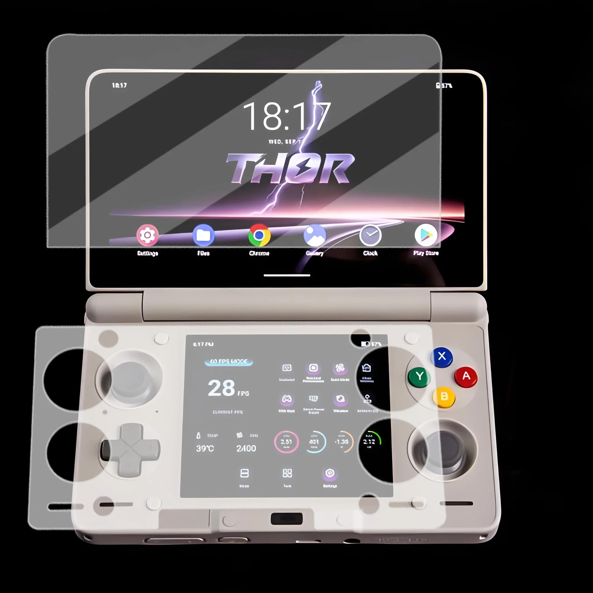 For AYN THOR Screen Protector Anti-scratch THOR Flip Dual Screen