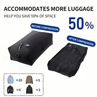 Vacuum Storage Bags for Clothes, Thickened TPU Air Tightness Compression Bags for Home Travel Moving, Waterproof Space Saver 2