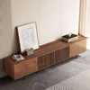 Mid Century Modern TV Stand for 80+ Inch TVs,Walnut Console with Ample Storage – Stylish Entertainment Center for LivingRoom 5