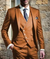 Men Suits for Wedding 3 Pieces Blazer Vest Pants Peak Lapel  Slim Fit Suit Elegant Tuxedos for Wedding Business Evening Party 1