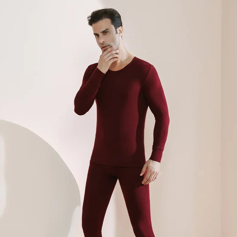 Man Winter Thermal Underwear Suit Plus Velvet Thickened Long Johns Fleece Keep Warm Lingerie Plus Size Sexy Pajamas Set Homewear